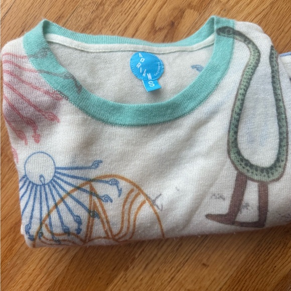 Autumn Cashmere Multicolor Graphic Crew Neck Sweater - Picture 7 of 12